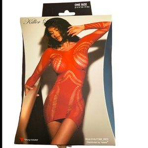 Killer Legs Long Sleeve Dress Bodystocking